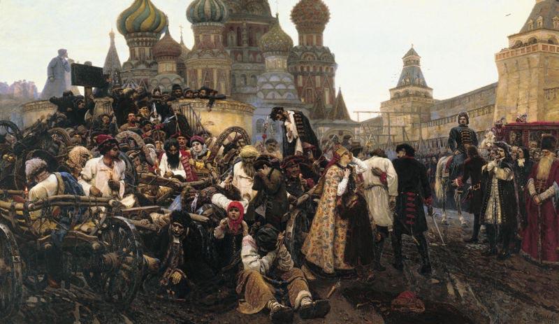 Vasily Surikov Morning of Streltzi execution France oil painting art